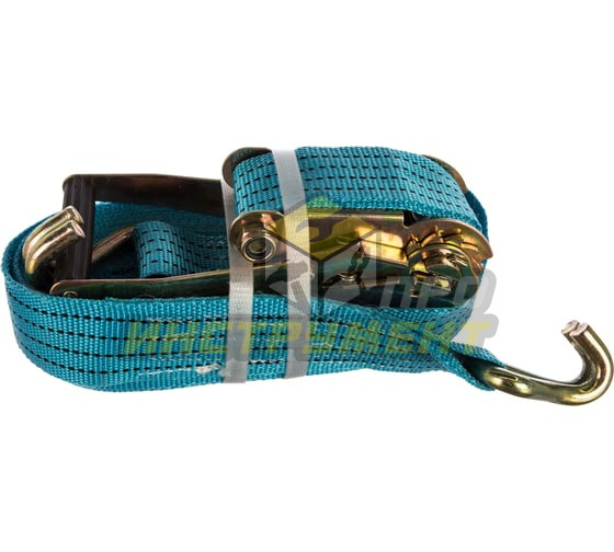 Стяжка для груза с храповиком 4500кг, лента 12м х 50мм, M-73412H (в блистере) MEGAPOWER /1/6 (107020