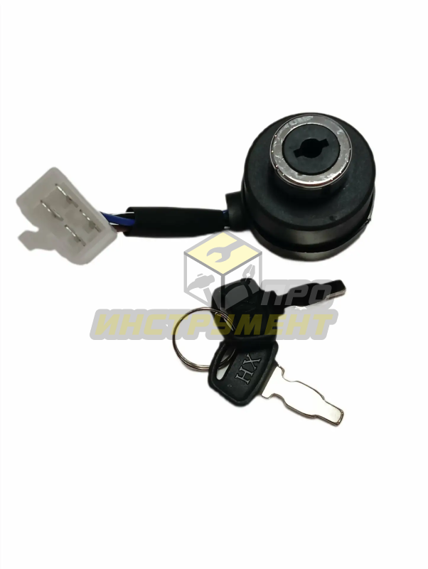 Замок зажигания для генератора в комплекте с ключом - 4 контакта