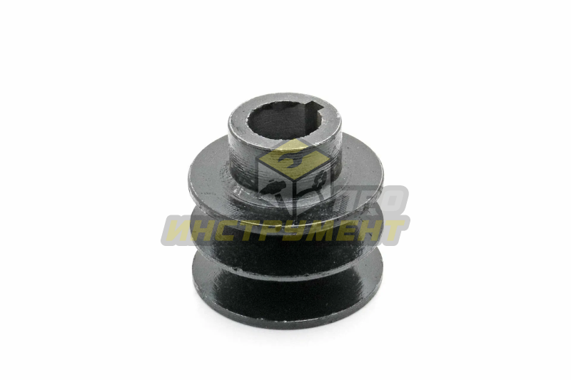 Шкив ведущий для двигателя 2-х ручейковый, d-19мм, шпонка 5мм