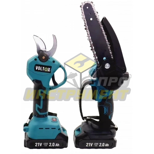 Набор секатор аккумуляторный бесщеточный TOOLYARD SK-2130K + цепная пила бесщеточная 6" TOOLYARD CS