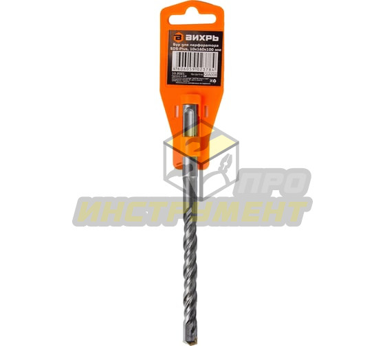 Бур по бетону 10x160x100 SDS-Plus Вихрь (Код ТН ВЭД: 8207509000) 73/10/7/6