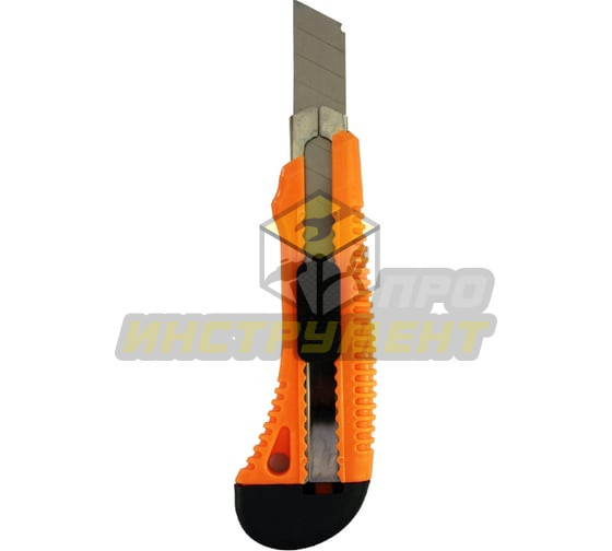 Нож с выдвижным лезвием 18 мм, пластиковый корпус, металлическая направляющая, Вихрь (Код ТН ВЭД: 82