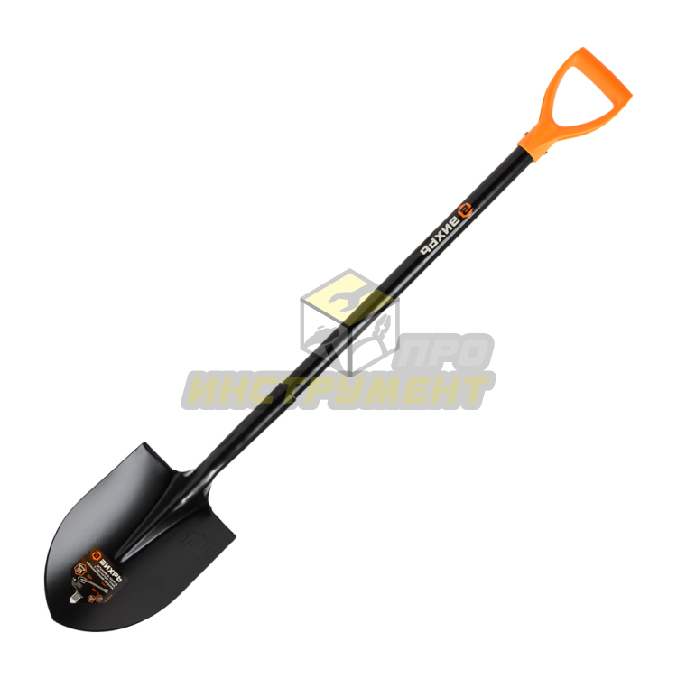 Штыковая лопата с изогнутой тулей, металлический черенок Вихрь (Код ТН ВЭД: 8201100000) 73/7/1/7