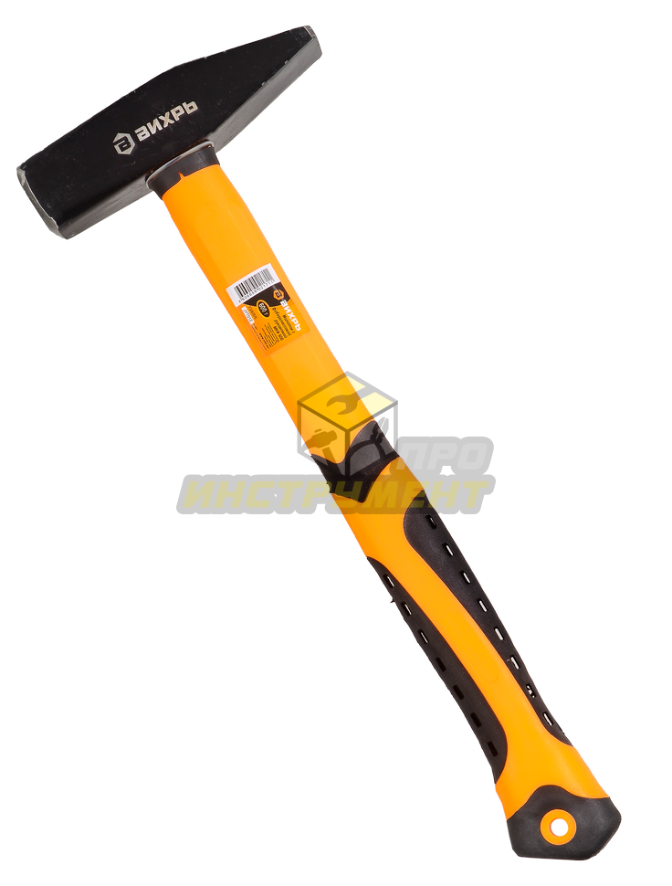 Молоток 600гр. Квадратный боёк, фиберглассовая двухкомпонентная ручка Вихрь (Код ТН ВЭД: 8205200000)