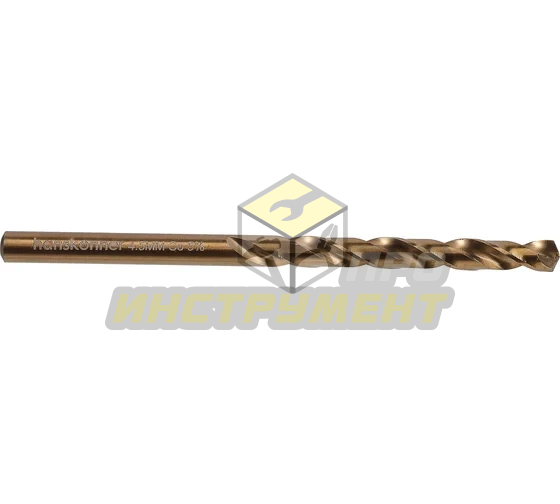 H1055-M045-80 Сверло по металлу COBALT 4,5х80мм Hanskonner