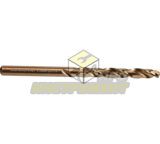 H1055-M060-93 Сверло по металлу COBALT 6,0х93мм Hanskonner