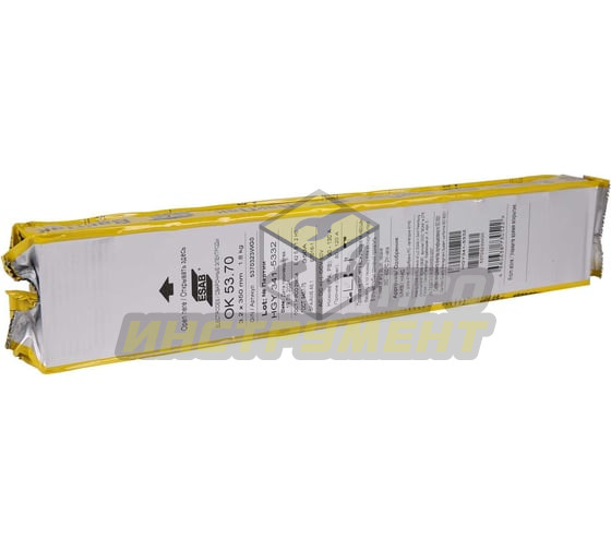 ESAB Электроды ОК 53.70 ф 3,2 мм, пачка 1,8, кг VacPac 5370323WG0