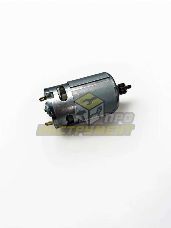 Двигатель для шуруповерта 14V с шестерней 12 зуб, d вала-3мм, D корп-37.5мм, паз (Хитачи) (AEZ)