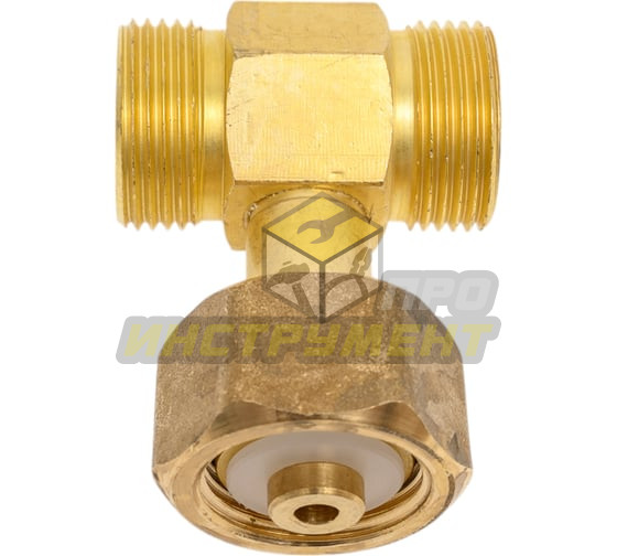 СваркаДжет Тройник кислородный гайка G3/4 G3/4 нар G3/4 нар латунь 4301010803003