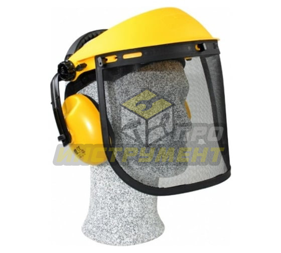 Маска защитная, козырек + сетка с наушниками (Китай)