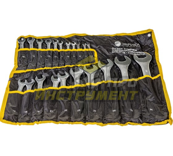Набор ключей комбинированных (6,7,8,9,10,11,12,13,14,15,16,17,18,19,21,22,25,27,30,32,36мм) CrV сати