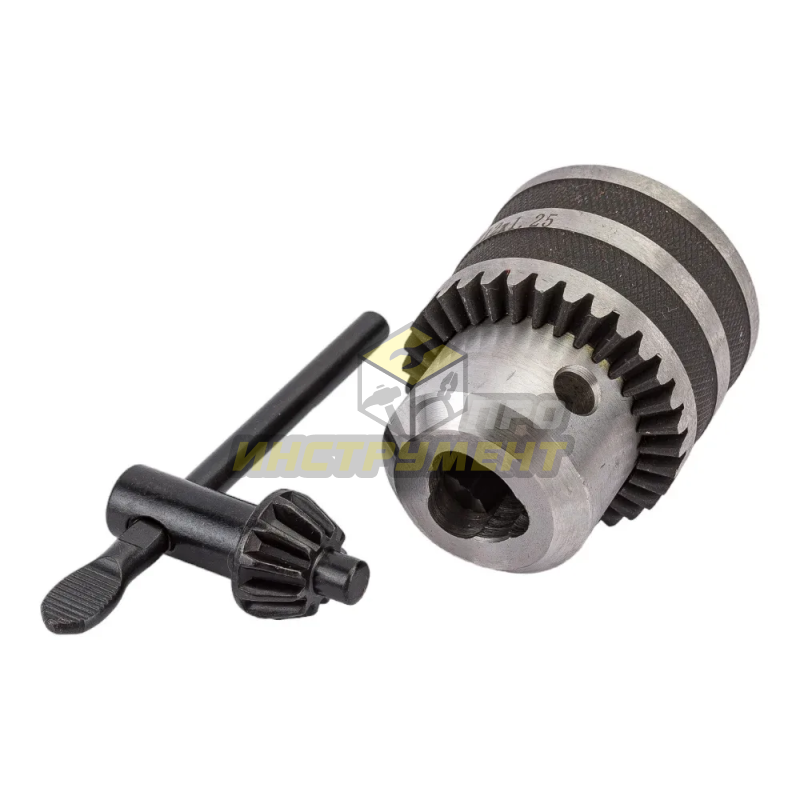 Патрон с ключом 1.5-13 мм, посадка М12*1.25 металлический (SEB)