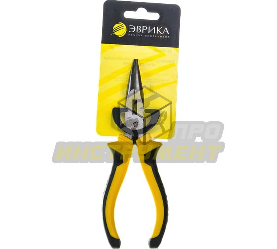 Тонкогубцы- утконосы изогнутые 6" ЭВРИКА 1/6/60 (10228020/051124/5135499 , Китай)