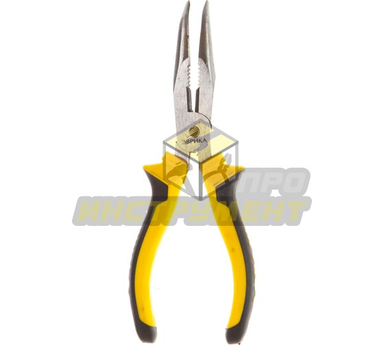 Тонкогубцы- утконосы изогнутые 7" ЭВРИКА 1/6/60 (10702070/110625/5197905 , Китай)