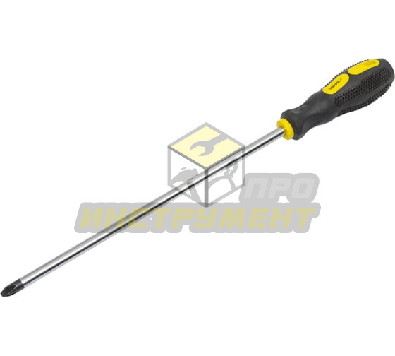 Отвертка крестовая PH3х250мм Ø8мм магнитная с противоскользящей ручкой (с держателем ) ER-7DH-16H ЭВ