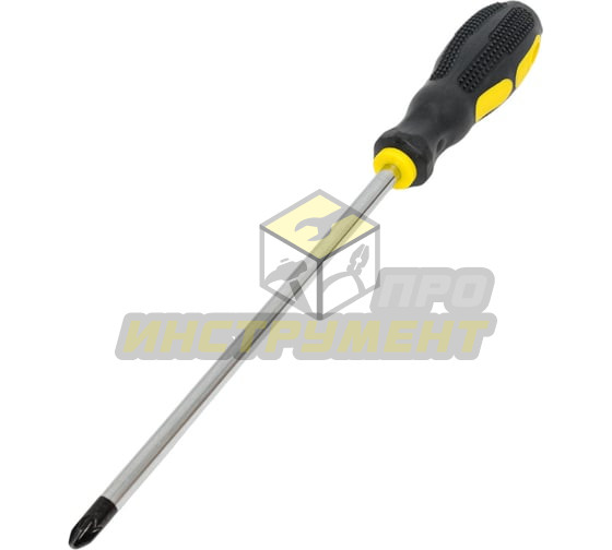 Отвертка крестовая PZ3х200мм Ø8мм магнитная с противоскользящей ручкой ER-7DZ-15 ЭВРИКА /1/12/144 OL