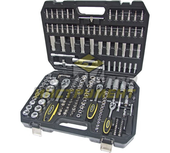 Набор инструмента ER-80172 1/4"&1/2"DR 6-гранный 172 предмета ЭВРИКА 1/2 (10702070/210424/5005146 ,