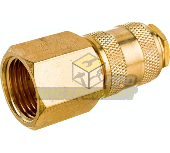 Быстроразъем пневматический ER-BSE1-4SF:с клапаном с внутренней резьбой 1/2" (латунь) ЭВРИКА /1/10 (