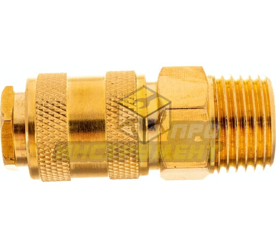 Быстроразъем пневматический ER-BSE1-4SM:с клапаном с наружной резьбой 1/2" (латунь) ЭВРИКА /1/10 (10