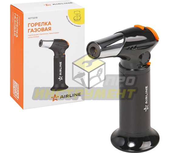 Airline Горелка газовая, портативная с баллоном, пьезоподжиг, сопло D23мм ADTG018
