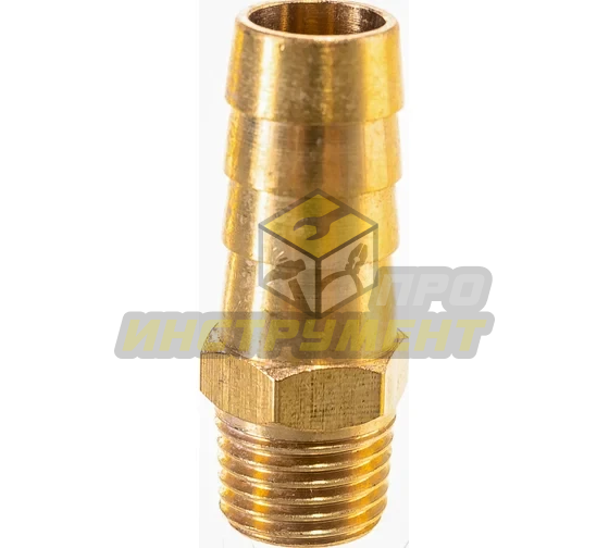 Штуцер пневматический ER-MH04/08:наруж. резьба 1/4"- "елочка" 12мм ЭВРИКА /1/10 (10702070/270325/510