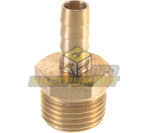 Штуцер пневматический ER-MH08/05:наруж. резьба 1/2"- "елочка" 8мм ЭВРИКА /1/10 (10702070/270325/5105