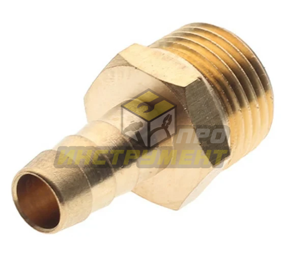 Штуцер пневматический ER-MH08/08:наруж. резьба 1/2"- "елочка" 12мм ЭВРИКА /1/10 (10702070/270325/510