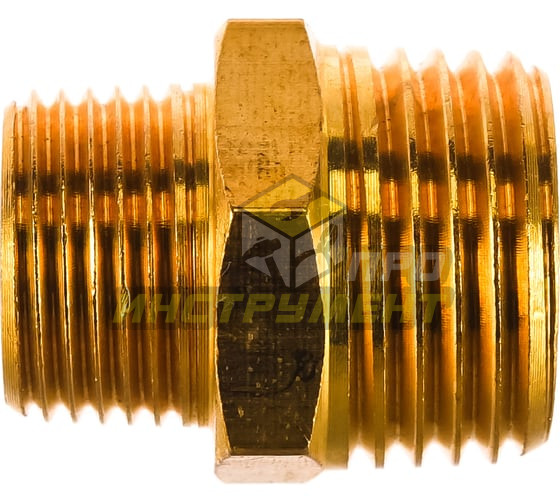 Соединитель резьбовой ER-MM08/06:наруж. резьба 1/2"x3/8" ЭВРИКА /1/10 (10702070/270325/5105826 , Кит