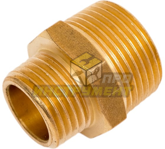 Соединитель резьбовой ER-MM12/08:наруж. резьба 3/4"x1/2" ЭВРИКА /1/10 (10702070/270325/5105826 , Кит