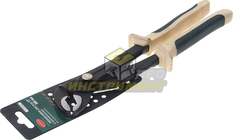 Пассатижи переставные сантехнические с мелким шагом, кнопкой фиксации и эргономичными ручками CR-V