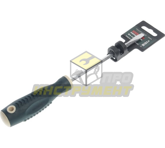 Отвертка шлицевая RF-70165150 магнитная "Profi" S2 SL6.5х150мм, на пластиковом держателе ROCKFORCE /