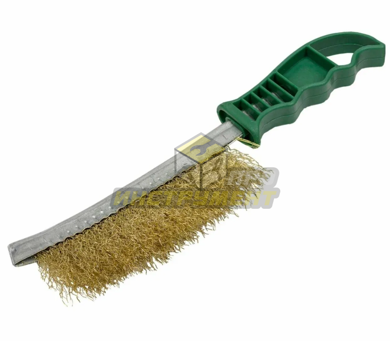 Щетка по металлу RF-HB140 ручная с пластиковой ручкой(L общ-250мм, L раб.-140мм) ROCKFORCE /1/120