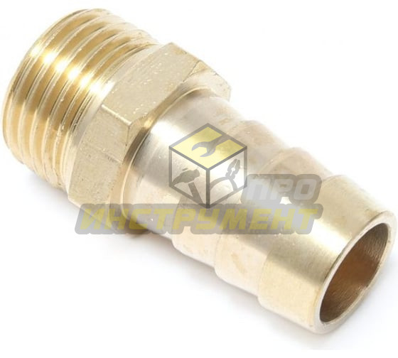 Штуцер RF-MH04/06 пневматический наруж. резьба 1/4"- "елочка" 10мм (2 шт. + хомуты) в блистере ROCK