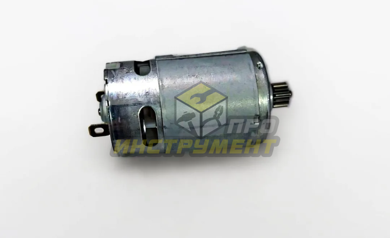 Двигатель для шуруповерта 14V с шестерней 14 зуб, d вала-3мм, D корп-37.5мм, паз (Макита 629875-4)