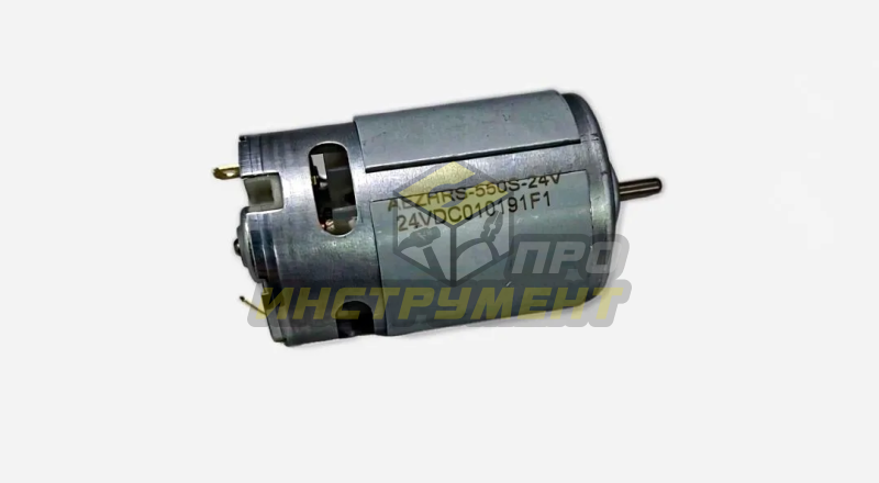 Двигатель для шуруповерта 24V без шестерни, d вала-3мм, D корп-37.5мм, паз (AEZ)