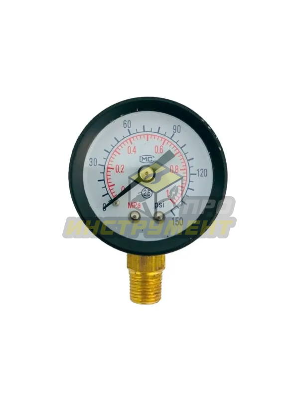 Манометр до 6 Bar 1/8H вертикальный малый выход вниз