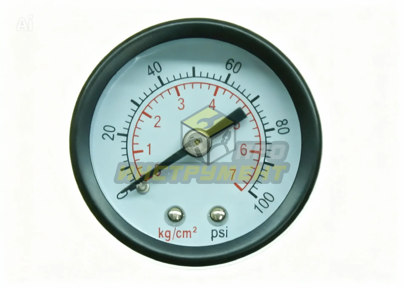 Манометр до 7 Bar 1/8H горизонтальный малый