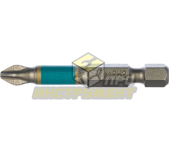 WHIRLPOWER Биты 10 шт. WP, сталь S2, с насечкой, Профи, РН 2x50 мм 57577