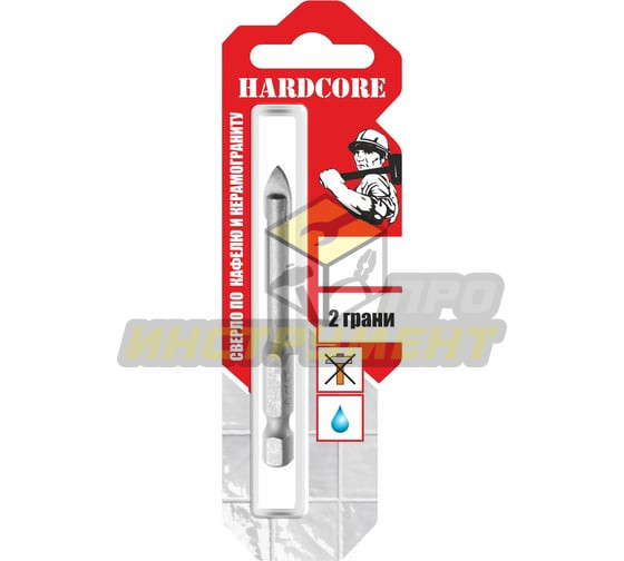 Hardcore Сверло по керамограниту и керам.плитке 10мм 2 грани 150010