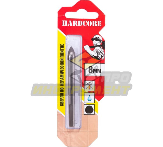 Hardcore Сверло по керамической плитке 8 мм 153008