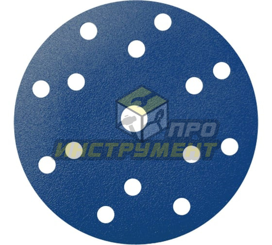 VIRA Круги абразивные на ворсовой основе под "липучку", 8 отверстий, 125мм, 5 шт., P150 558009