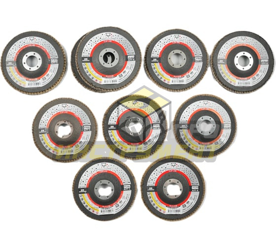 VIRA Круги абразивные на ворсовой основе под "липучку", 8 отверстий, 125мм, 5 шт., P240 558011