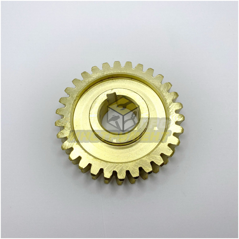 Шестерня редуктора снегоуборщика 30-зуб, d-81, под вал 25, h-17, шпонка 6мм