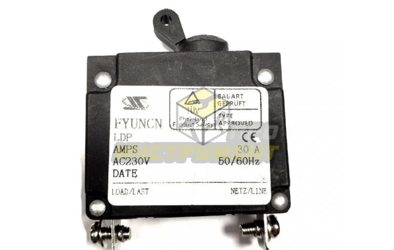 Выключатель №333 (1-30) (-автомат для генератора малый до 3kw 30А)