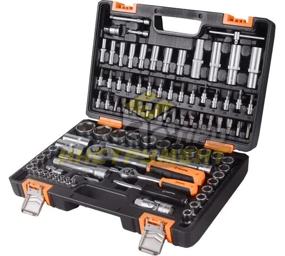 Набор инструментов АВТО, 1/2" , 1/4" , CrV, в кейсе 94 предм Вихрь