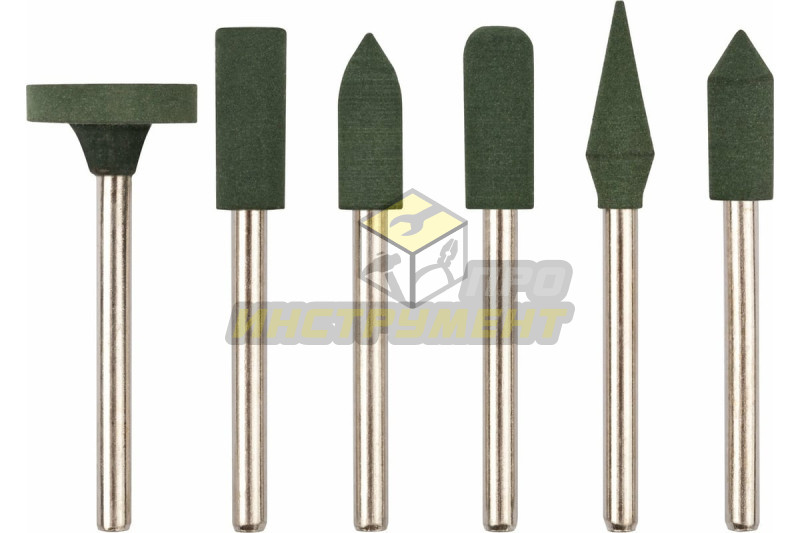 FIT IT Насадки резиновые полировальные , средней зернистости , набор 6 шт. 36922