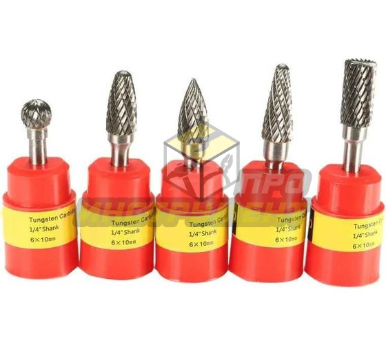 Genler Борфрезы из карбида вольфрама 6мм. 6x10 5 шт 25011