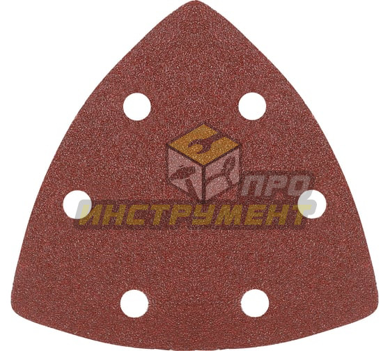 Patriot Треугольник шлифовальный на липучке, 80х80х80мм, Р60, 5 шт 820010301