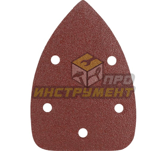 Patriot Треугольник шлифовальный на липучке, 140х140х80мм, Р100, 5 шт 820010203