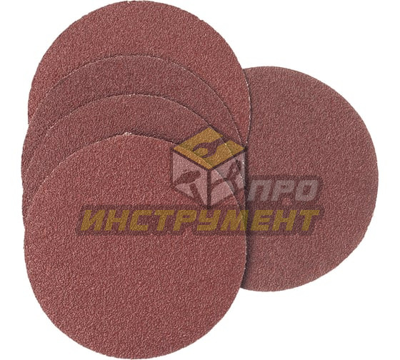 VIRA Круги абразивные на ворсовой основе под "липучку", 125мм, 5 шт., P40 558017